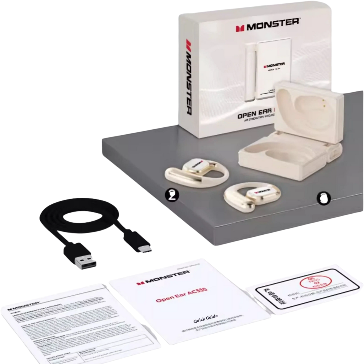 Tai nghe Monster Open Ear AC530 (Bluetooth 6.0, IPX5) - Hình 1