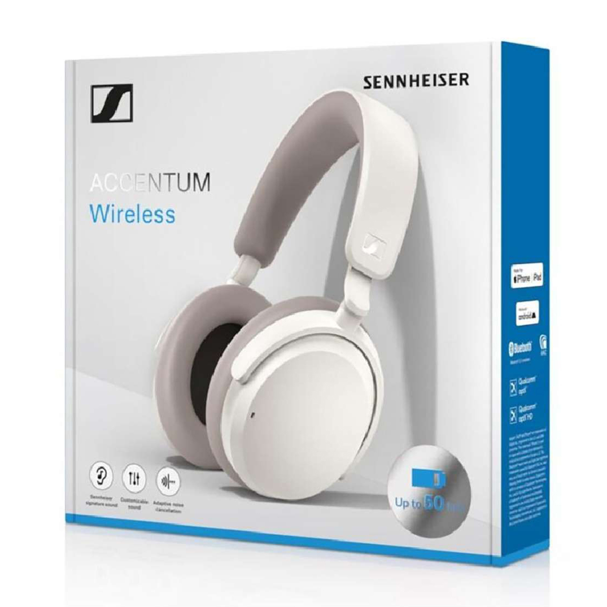 Tai nghe Sennheiser Accentum Wireless màu trắng