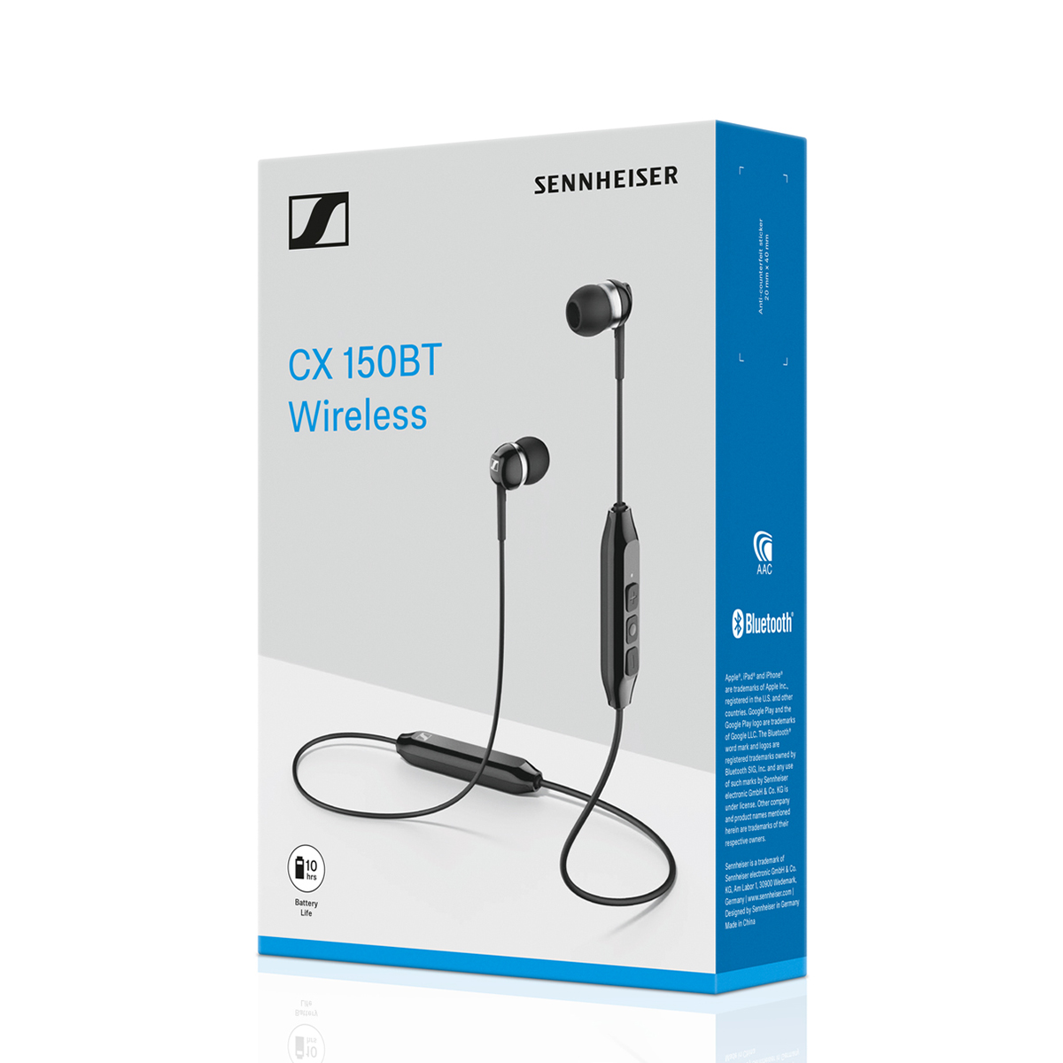 Tai nghe Sennheiser CX 150BT màu đen