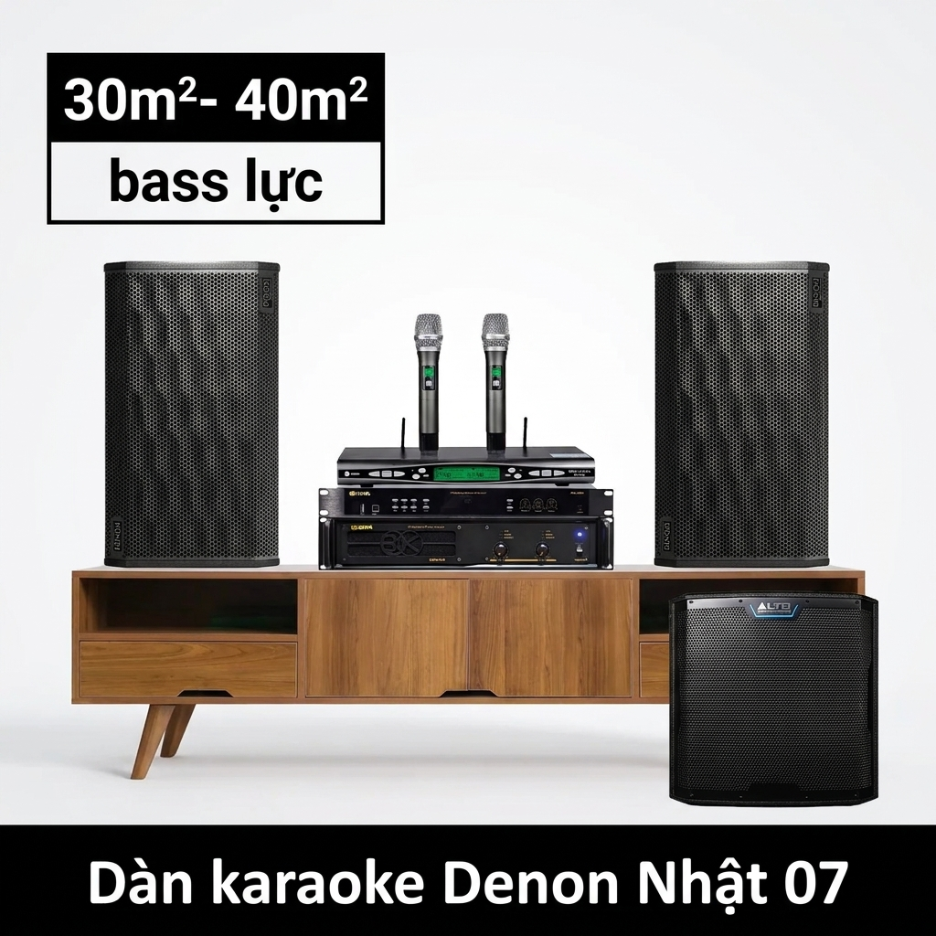 Dàn karaoke Denon Nhật 07( Denon DP-R312, BIK VM620A, BIK BPR-5800, Alto TS12S, Baiervires BS-790s)