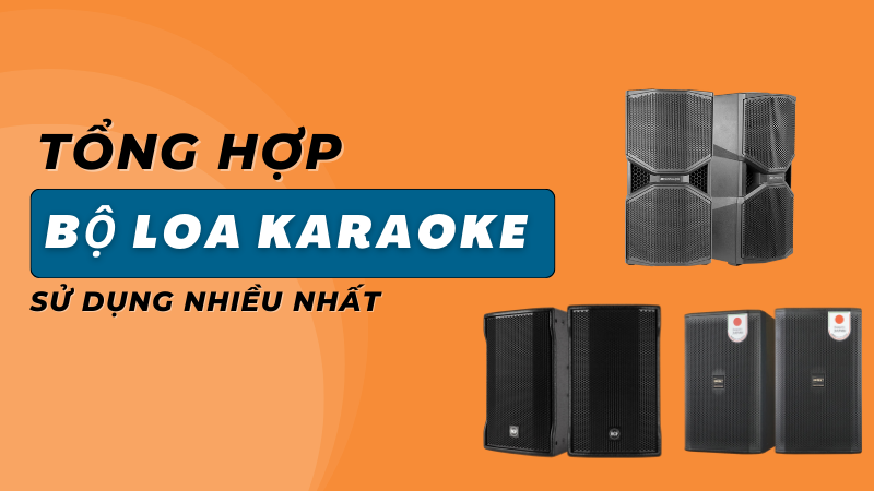 Tổng hợp những bộ loa karaoke sử dụng nhiều nhất