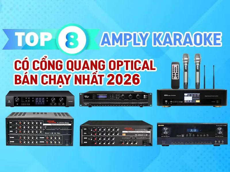 Top 8 Amply có cổng quang Optical hay nhất 2026