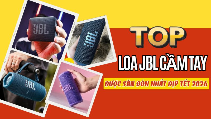 Top loa JBL cầm tay được săn đón nhất dịp Tết 2026
