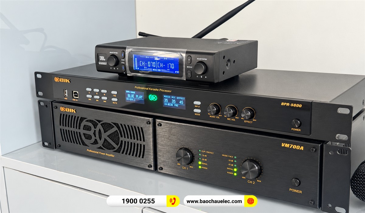 G&oacute;c nghi&ecirc;ng cục đẩy BIK VM700A v&agrave; vang BPR-5800