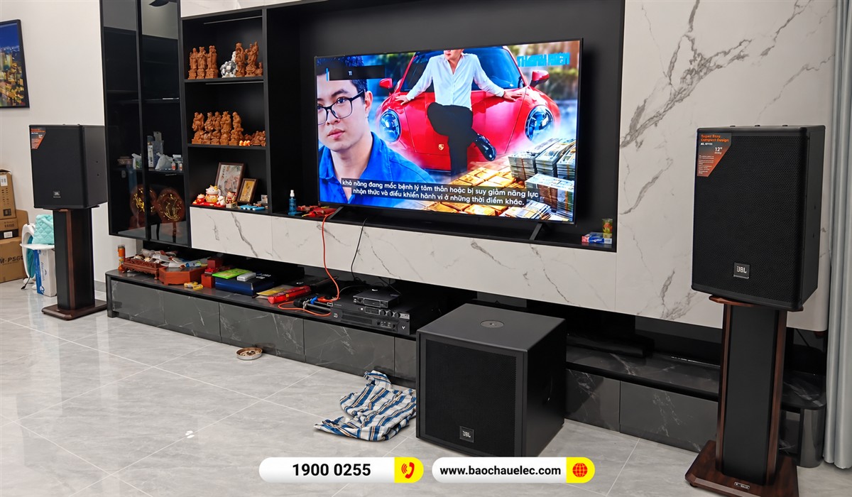 To&agrave;n bộ hệ thống karaoke JBL tại nh&agrave; anh Tuấn ở Vĩnh Long