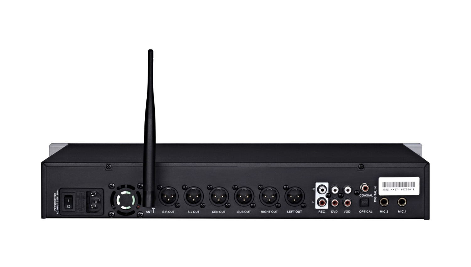 Mặt sau Vang số AAP Audio K9800II Plus