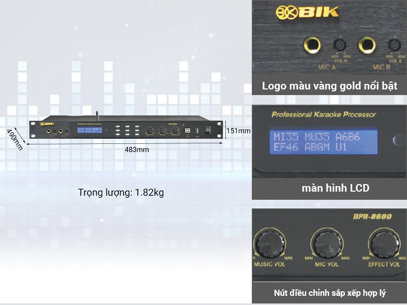 Vang số BIK BPR-8600