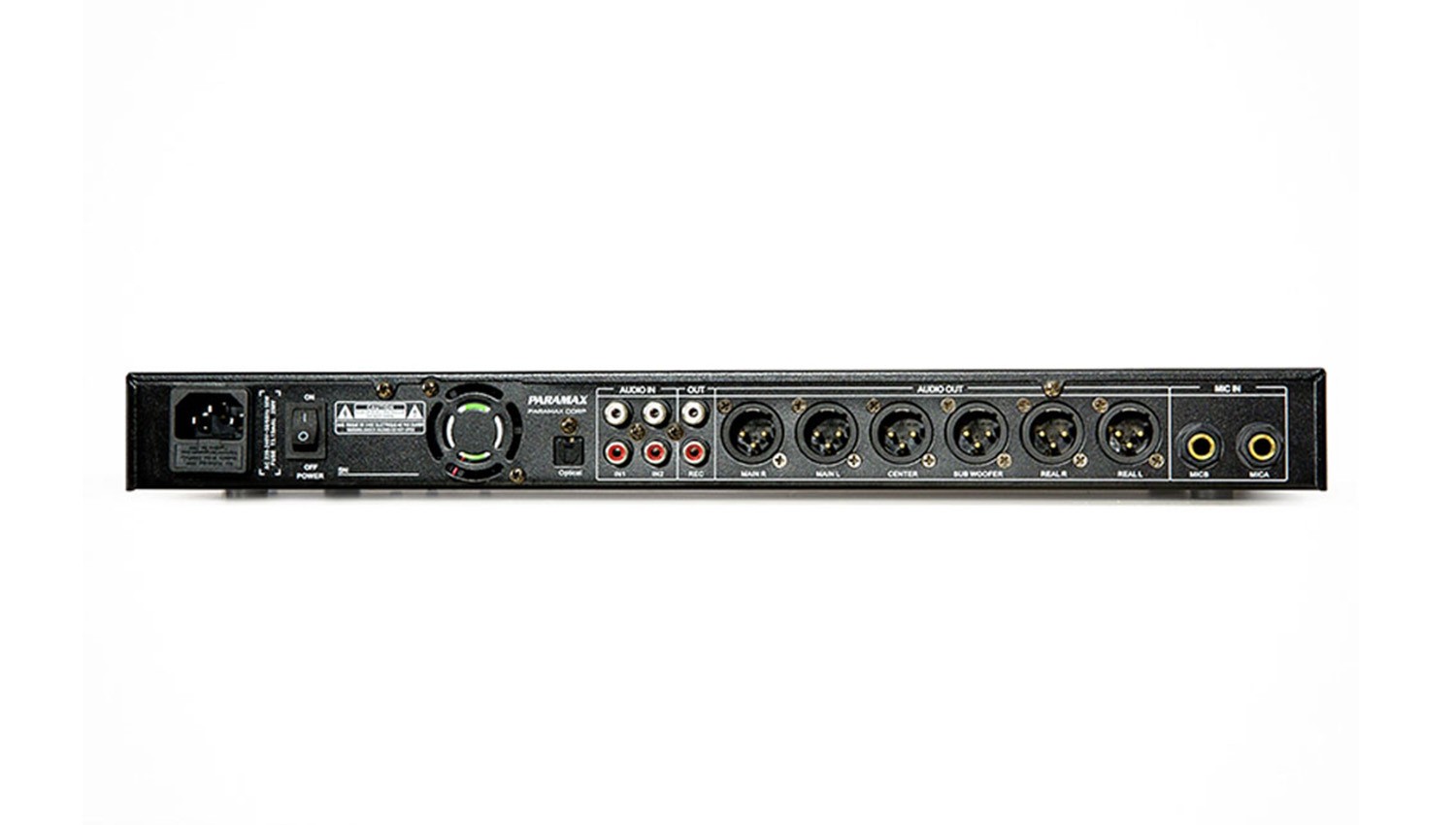 Mặt sau Vang số Paramax Pro MX-2000 new