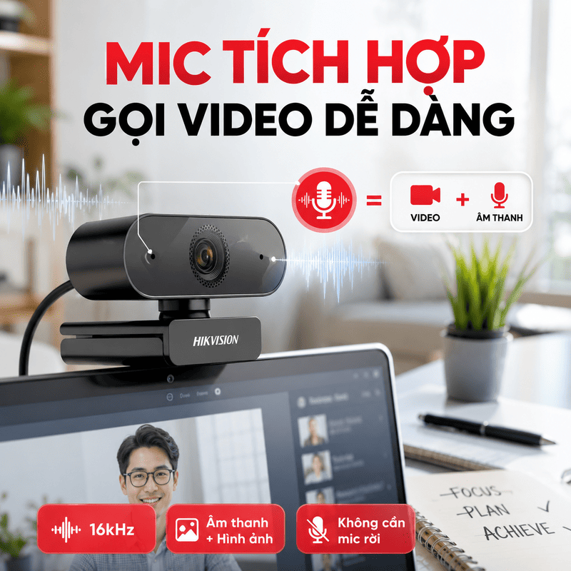Webcam Hikvision DS-U04P