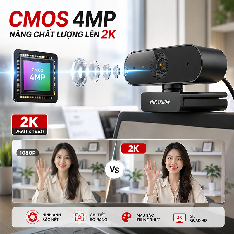 Webcam Hikvision DS-U04P