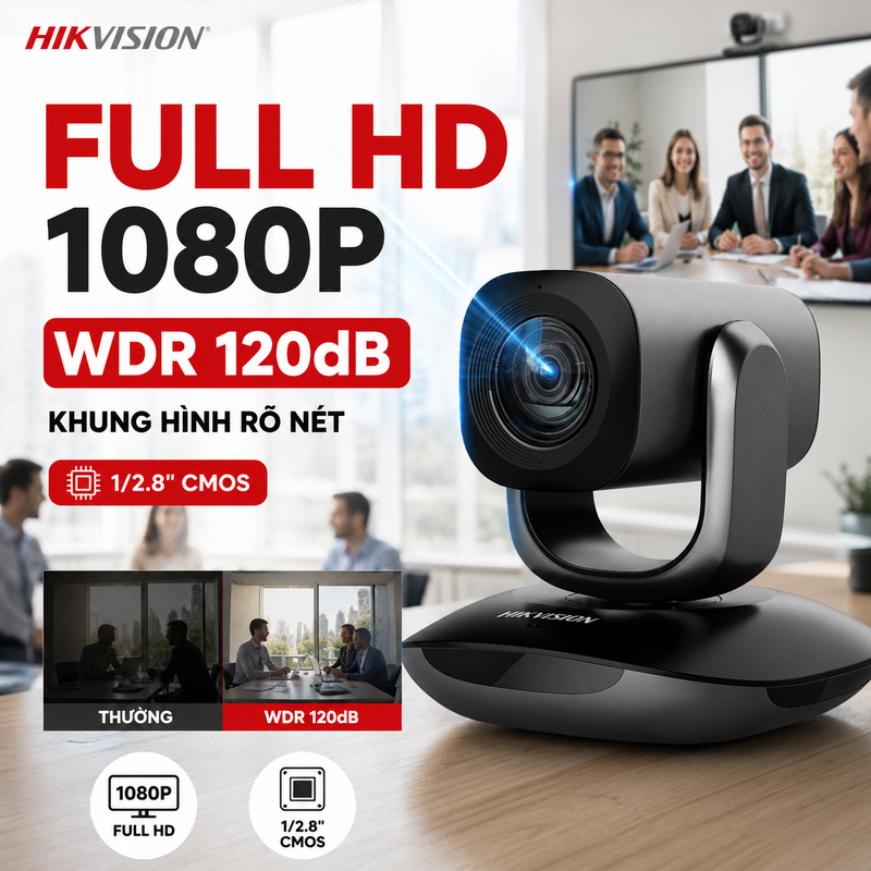 Webcam hội nghị Hikvision DS-PTZ Pro02
