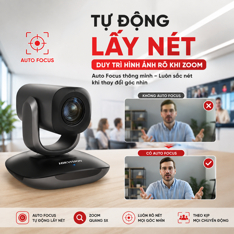 Webcam hội nghị Hikvision DS-PTZ Pro02