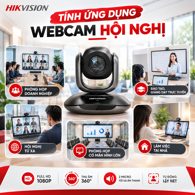 Webcam hội nghị Hikvision DS-PTZ Pro02
