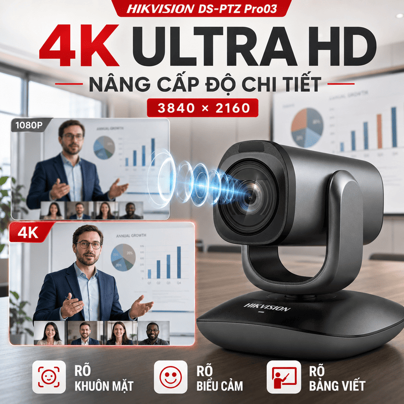 Webcam hội nghị Hikvision DS-PTZ Pro03