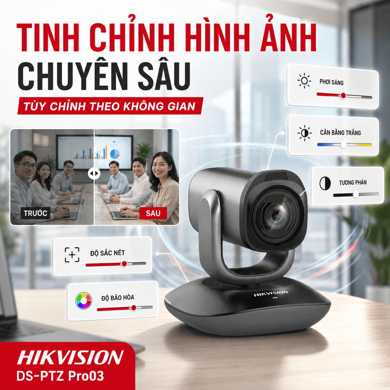 Webcam hội nghị Hikvision DS-PTZ Pro03