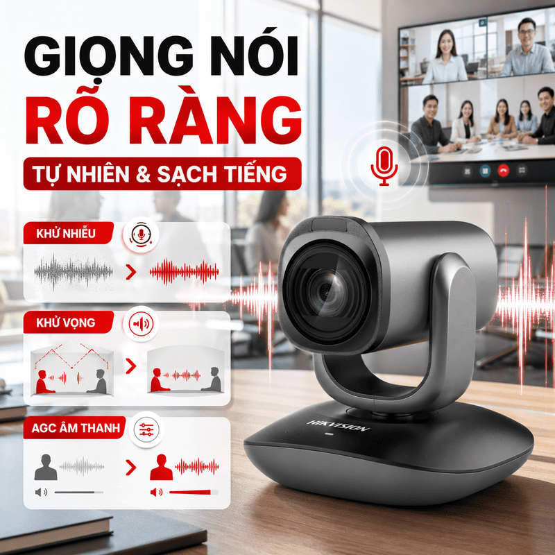Webcam hội nghị Hikvision DS-PTZ Pro03