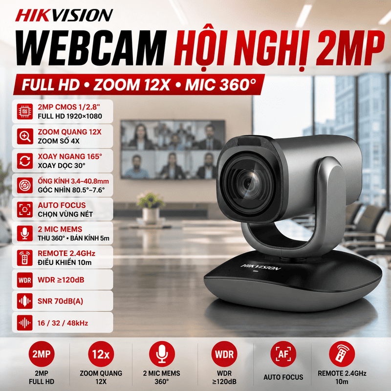 Webcam hội nghị Hikvision DS-UVC-P22