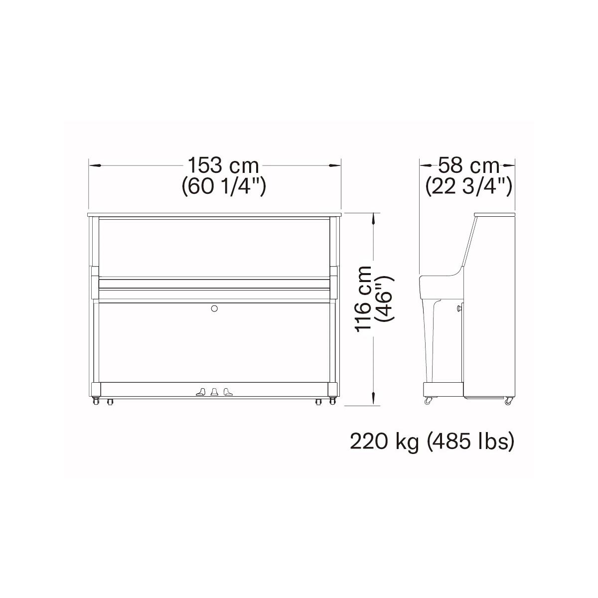 Yamaha B20 sơ đồ kích thước