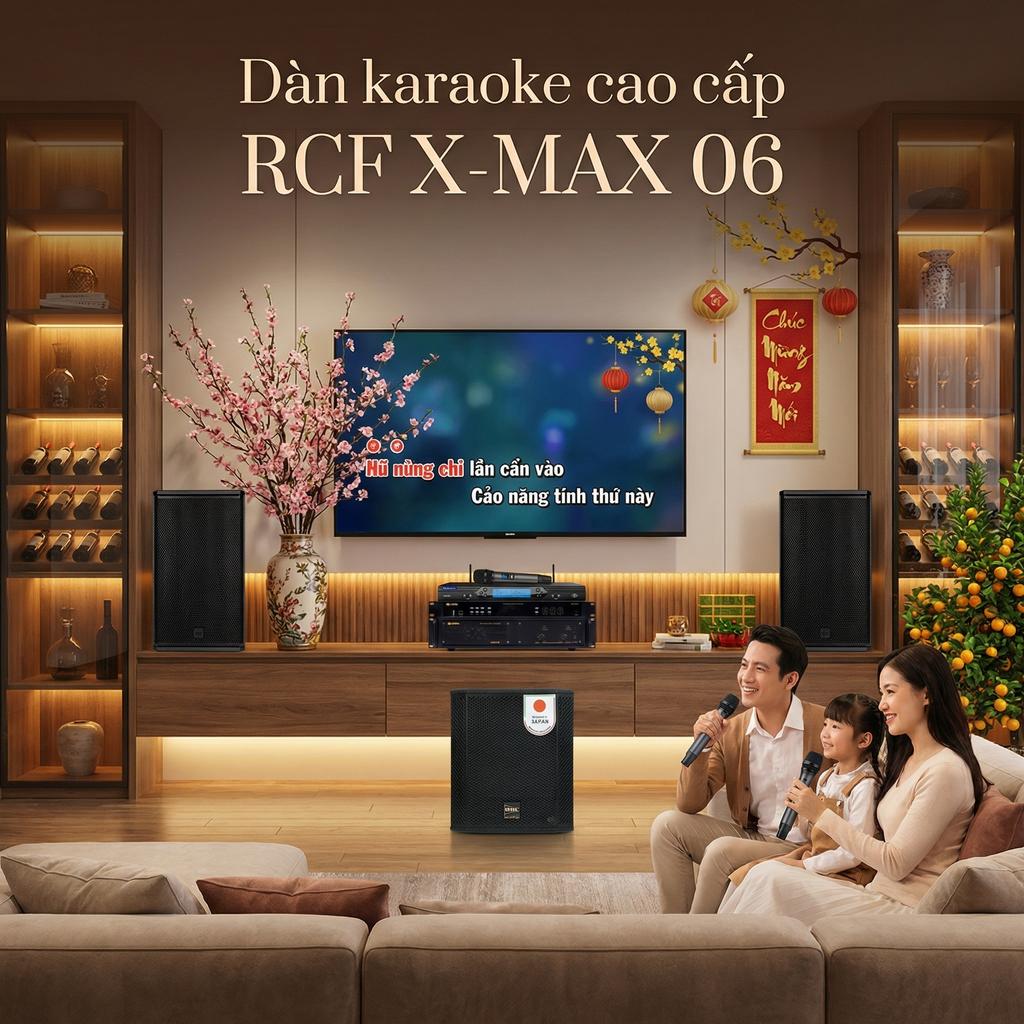 Dàn karaoke cao cấp RCF X-MAX 06 (RCF X MAX 12, BIK VM620A, BIK BPR-5800, BIK BBK-W25A, Baiervires BS9800) - Hình 4
