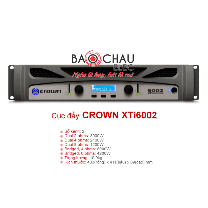 Cục đẩy c&ocirc;ng suất Crown XTi6002