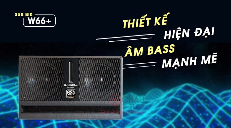 Loa sub hơi BIK BJ-W66PLUS chính hãng, tạo âm trầm hay 