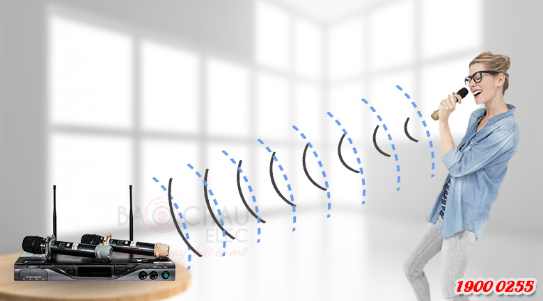 Cần đặt micro kh&ocirc;ng d&acirc;y đ&uacute;ng hướng để đem lại hiệu quả tốt nhất