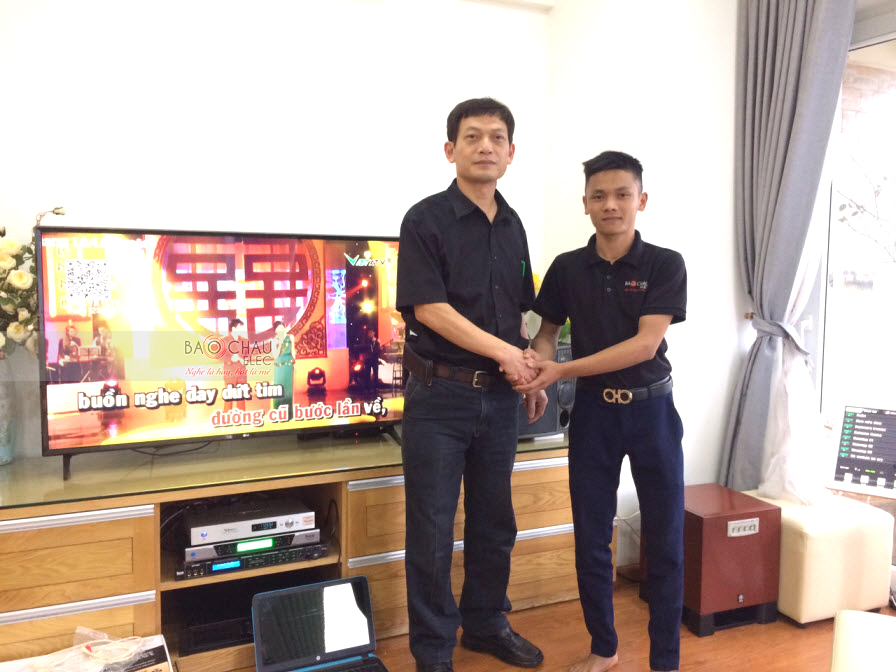 Khai xuân bộ dàn karaoke cao cấp cho gia đình Cô Nga tại Cầu Giấy HN