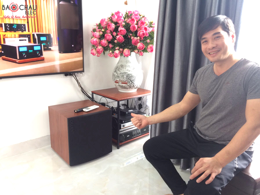 Lắp đặt dàn karaoke gia đình cao cấp cho anh Tiến tại Ecopark